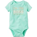 カーターズ Carter's/ I'm The Boss コレクティブル ボディスーツ ブルー ロンパース半袖 9ヶ月【並行輸入】