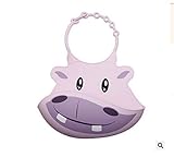 ベビーよだれかけ　赤ちゃん食事用エプロン　可愛い　赤ちゃんビブ　離乳食 男女兼用　可愛いベビーギフト　カバ