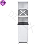 dzvexバスルーム床タワーストレージキャビネット(ホワイト) とポールシャワーキャディシャワーキャディベッドBath and BeyondコーナーシャワーキャディBathtub Caddyポータブル