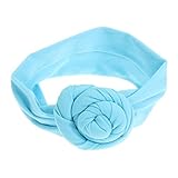 Domybest 子供ヘアバンド コットンのベルト かわいいバラ?びを飾る プリンセス風 写真小道具 出産祝い 誕生日 百日記念 良い弾力性 0-3歳に適して 8色