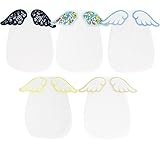 汗取りパッド 赤ちゃん 天使の羽 ４重ガーゼ あせも予防 ベビー ５枚セット ガーゼハンカチ付き 綿100% (20 * 26cmブルー系)