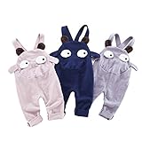 Hot Seal 可愛い 動物柄 子供服 オーバーオール サロペット 子供 キッズ ベビー 長ズボン 赤ちゃん 服 普段着 プレゼント (110(参考身長100cm), Grey)