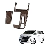 Kylorune 新型アルファード/ヴェルファイア 40系に対応 シフトパネルカバー ガーニッシュ シフトベース インテリアパネル 専用グッズ 内装パーツ (木目調)