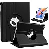 【360Rotating】360度回転保護ケース/カバー iPad ケース iPad 2021/20/19年 iPad9/iPad8/iPad7[iPad 10.2インチ：A2602 A2604 A2603 A2605 A2270 A2428 A2429 A2430 A2197 A2200 A2198]（対応機種：iPad 10.2inch 第9/8/7世代）（ブラック）