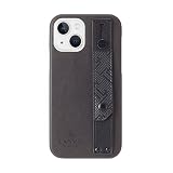 LANVIN COLLECTION STAND & RING SHELL CASE SIGNATURE スマホケース iPhone13 用 [ Black ]