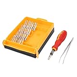 uxcell ドライバービットセット　32 in 1ドライバービットセット　トルクス　ヘックス　プラス　マイナス　クロスヘッド　フラットヘッド　トライウィング