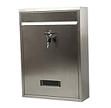 ULTY ポスト シンプル デザイン ステンレス 郵便受け 鍵付き 安心 安全 盗難 防止 玄関 郵便 UL-STEPOSU