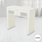 ディスプレイ ネイルテーブル ホワイト [ ネイルテーブル ネイルデスク スリムデスク パソコンデスク PCデスク 平机 作業台 ネイル デスク テーブル 机 ネイルサロン ジェルネイル セルフネイル ]