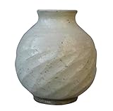 粉引ねじり丸花瓶　花入れ