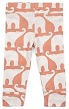 Milkbarn Organicコットンベビーレギンス" Elephant"ローズ3 – 6ヶ月