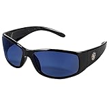 Smith and Wesson Safety Glasses (21307), Elite Safety Sunglasses, Blue Mirror Lenses with Black Fram