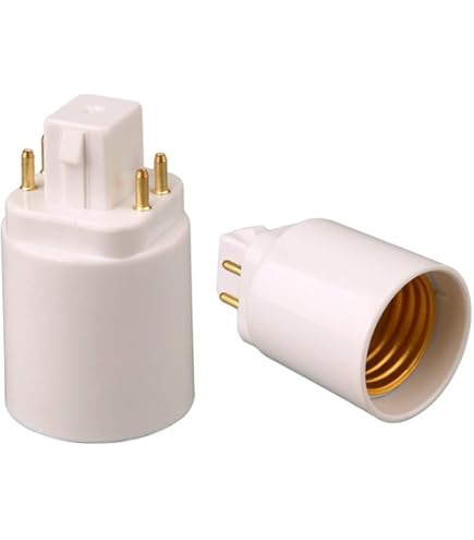 LOOKBB65変換アダプター Amazon.co.jp : 6個セット E-Simpo® GX24Q〜E26 口金変換