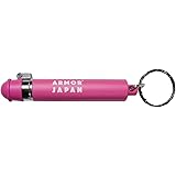 アーマージャパン 世界ナンバーワンの催涙スプレー！ PEPPER SPRAY KEYRING MINI MODEL キーリングミニモデル (ピンク, 1本)