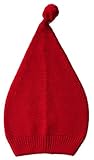 (ラボーグ) La vogue キッズ ベビーニット帽 ニットキャップ ワッチ帽子 子ども 赤ちゃん ニット帽子 春秋冬 男女兼用 純色 シンプルデザイン (Cレッド)