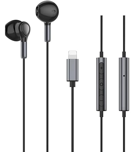 Amazon.co.jp: Lavodio MFi認証品 ライトニング・アイホン有線イヤホン