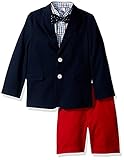 Izod Kids Little Boys' Woven Pique Duo Short Set Navy 04R [並行輸入品]