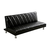 2.5人掛けレザーソファベッド 3段階のリクライニングソファで脚を外せばローソファに 完成品でお届け｜Wyatt-ワイアット-　ブラック