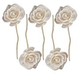 Holibanna 5個 アクセサリー 花 デコレーション ドライ フラワー ディフューザー 香り ディフューザー リード エッセンシャル オイル ディフューザー 家庭用 交換可能 ア