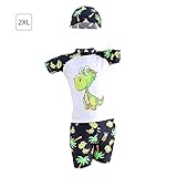 男の子水着　上下セット　帽子付け　３点セット　子供用品　キッズ水着　海川プール水遊び　水泳　スイミングゴグール　男児 水着　日焼け防止 UVカット