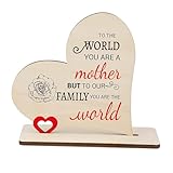 Perfk お母さんへのお母さんへのギフト お母さんへのハートの形 世界へ あなたはお母さんですが 私たちの家族へ あなたは世界です お母さ