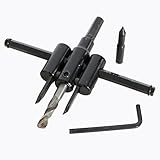 UNHOサークルカッター 自在錐 木工用 30-120mmまで穴あけ