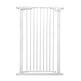 余分なワイド背の高い赤ちゃんのゲート圧力は、調節可能な子犬ペットプレイペン階段のドアウェイのためにホワイトアイアン屋内の安全ゲート61~152センチメートル、110センチメートル (サイズ さいず :