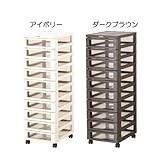 JEJ 収納ケース フレームチェスト 10段 アイボリー 157834