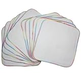 Terry Flannel Wipes (12 Pack) (Bleached) by OsoCozy [並行輸入品]