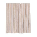 Baosity 10個　バルサ材　丸棒　工芸品　ラウンド　木棒　家具作り　アクセサリー　5サイズ選べ　高品質 - 100mm