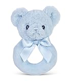 Bearington Baby Blue Lil' Teddy Ring Rattle [並行輸入品]