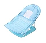 (ヘラサ)Herasa　ベビーバスチェア 折りたたみ ソフトバスチェア 枕付き (青)