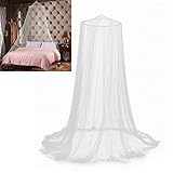 【Librao Japan】 蚊帳　お姫様気分のモスキートネット　ホワイト　姫系　プリンセス　吊り下げタイプ　虫の侵入も防ぐ
