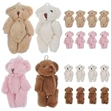 SKISUNO 40個 ミニぬいぐるみクマ 小さい ミニぬいぐるみパーティー記念品 ミニチュアクマの置物 小さなの 小さなの ミニチュアのフィギュア ミニベア pp綿