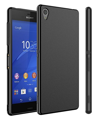 Woexet Sony Xperia Z3専用ケース Sol26 So 01g 401so Tpuカバー 手触り良い 薄型軽量 滑り防止 指紋防止 散熱加工 ソフトケース ブラック