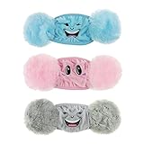 可愛いキッズマスク 綿 もこもこ 耳当て 洗える キャラクター 立体マスク ガールズ 3枚組 pm2.5/花粉/ウイルス/汚染/紫外線/防寒対策 3枚セット 通気性良く フェイスマスク 耳紐調整可能 