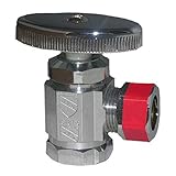LASCO 06-7207 Angle Stop Valve, Standard Duty, 1/2-Inch Female Iron Pipe Inlet X 1/2-Inch Compressio