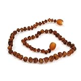 Momma Goose Baroque Teething Necklace, Unpolished Cognac, Small/11-11.5" by Momma Goose [並行輸入品]