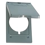 Sigma Electric 14244 1-Gang Vertical Round Receptacle Cover, Grey [並行輸入品]