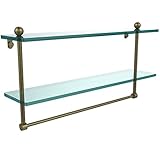 Allied Brass 22" Double Shelf w/Towel Bar Antique Brass [並行輸入品]