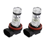 Perfk 2個入り　H16/H11 100W 　高出力　車　8000K　ホワイト　フォッグランプ　LED電球