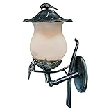 Alico Lighting 7561BG/CH Acclaim Lighting Black Gold Finished Outdoor Sconce with Champagne Glass Sh