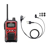 ALINCO IP54 特定小電力トランシーバーDJ-PB20+対応 カナル型イヤホンマイク【I018H】セット(レッド,1台セット)