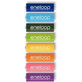 【在庫限り！】SANYO NEW eneloop tones 充電式ニッケル水素電池(単3形8色カラーパック) HR-3UTGA-8TN【輸出用】