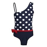 (アイム)iiniim　ガールズ　水着　女の子　スイムスーツ　タンキニ　連体　キッズ用　スイムウェア　水玉　蝶結び　キャミ型 ワンピース タグ：5 推薦年齢：5歳