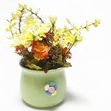 FindNew プレゼント　ミニダイヤーバラ ソープフラワー 枯れない花 バレンタインデー インテリア造花　ギフト花束　鉢植え人工観葉植物 シルク製 光触媒 CT触媒加工 フェイクグリーン インテリア