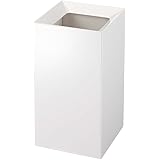 山崎実業 トラッシュカン ホワイト 約W18×D18×H33cm ヴェール 6947