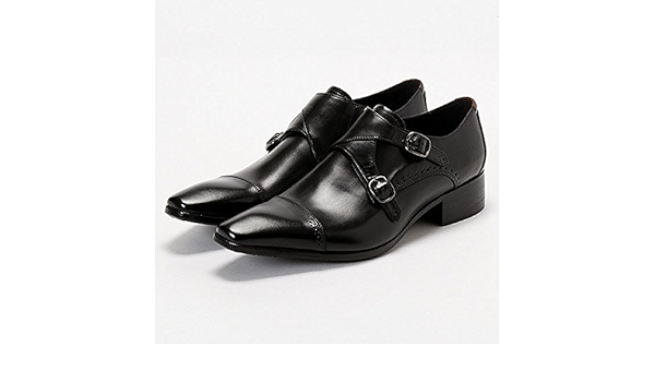 Amazon キャサリン ハムネット ロンドン シューズ Katharine Hamnett London ダブルモンクシューズ ブラック 270 ビジネスシューズ