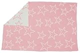 Lorena Canals Wool Rug Blanket Stars (Pink) by Lorena Canals