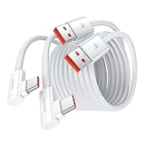 toocki usb-c ケーブル 6A急速充電 usb a to c QC3.0/2.0対応 タイプc ケーブル ホワイト ナイロン編みコード 480Mbpsデータ転送 Quick Charge 3.0/2.0対応 アンドロイド Phone 15/Pro、iPad Pro、Galaxy、Xi.aomi、PixelなどType-c機種に対応
