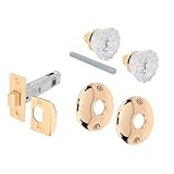 Prime-line E2317 パッセージドアラッチ ガラスノブセット ラッチボルト付き